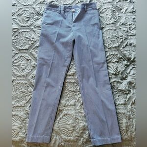 Talbots Light Blue Striped Chinos